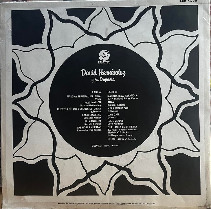 DAVID HERNANDEZ Y SU ORQUESTA - MÚSICA PARA BAILE DE 15 AÑOS LP