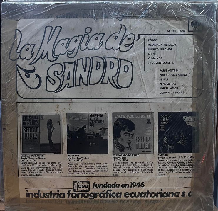 SANDRO - LA MAGIA DE SANDRO (EDICION ECUATORIANA) LP