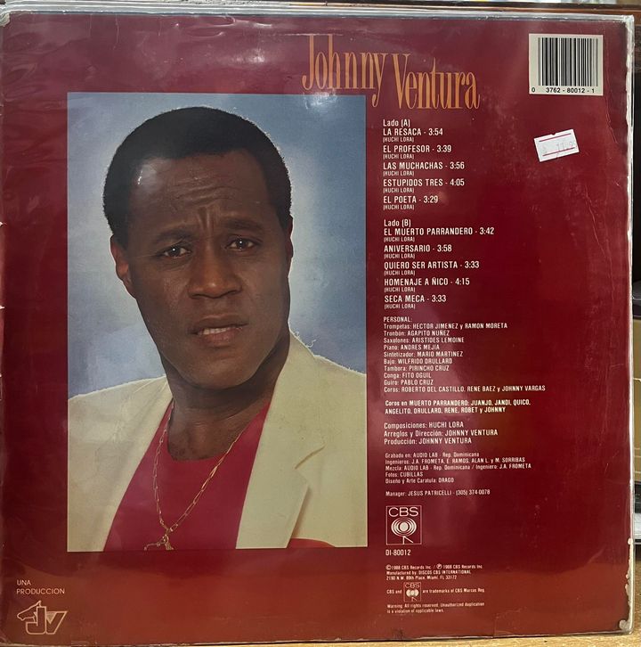JOHNNY VENTURA - EL CABALLO UNA LEYENDA LP