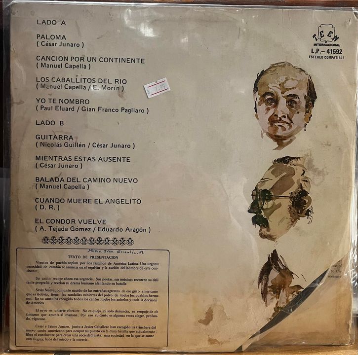 SAVIA NUEVA - LATINOAMERICA ES MI PAIS LP