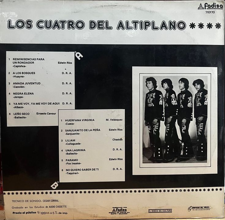 LOS 4 DEL ALTIPLANO - LOS 4 DEL ALTIPLANO LP