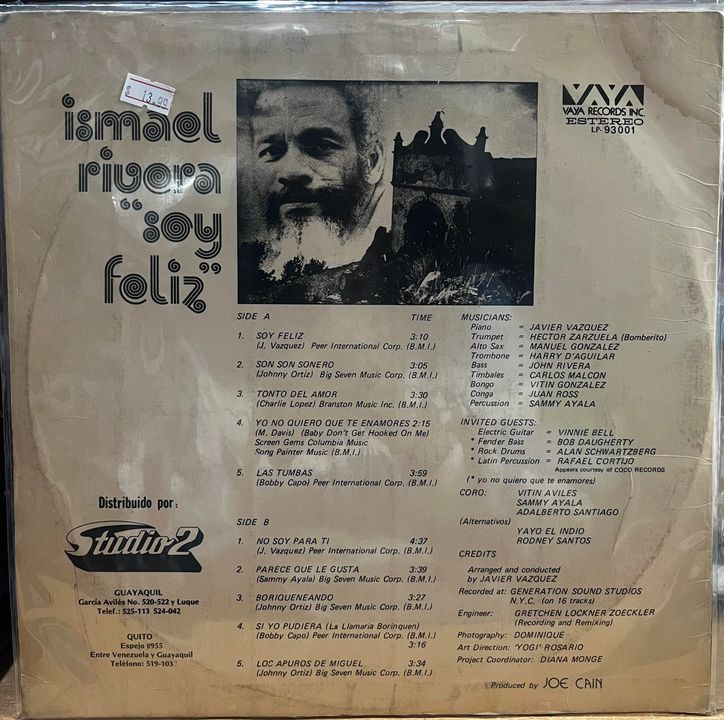 ISMAEL RIVERA - SOY FELIZ LP