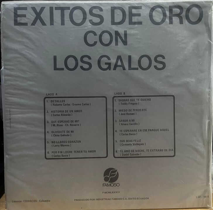 LOS GALOS - EXITOS DE ORO LP