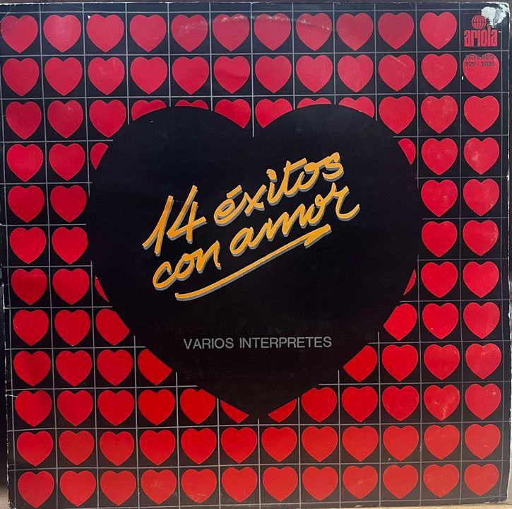 VARIOS INTERPRETES - 14 EXITOS CON AMOR LP (DE EPOCA)
