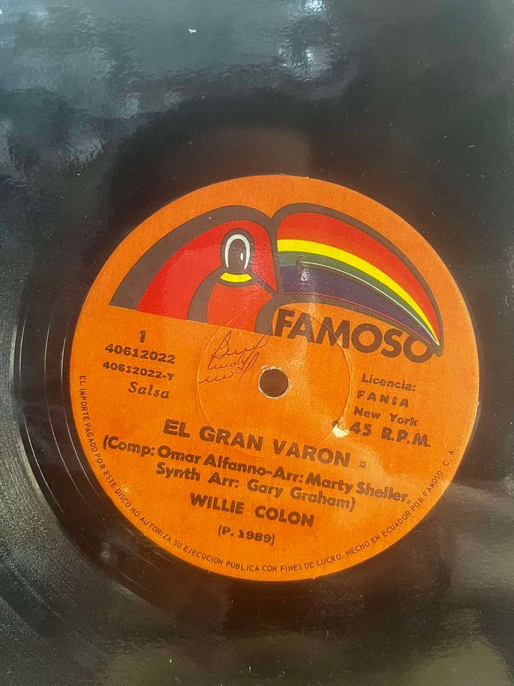 WILLIE COLON- ASIA/EL GRAN VARON LP (MAXI SINGLE)