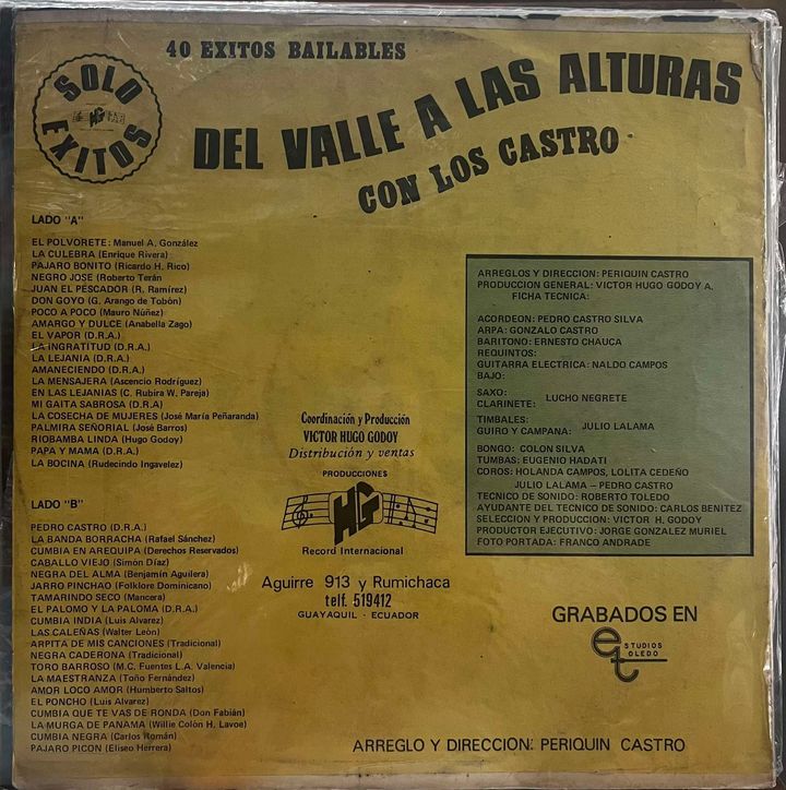 LOS CASTRO - DEL VALLE A LAS ALTURAS VOL.2 LP