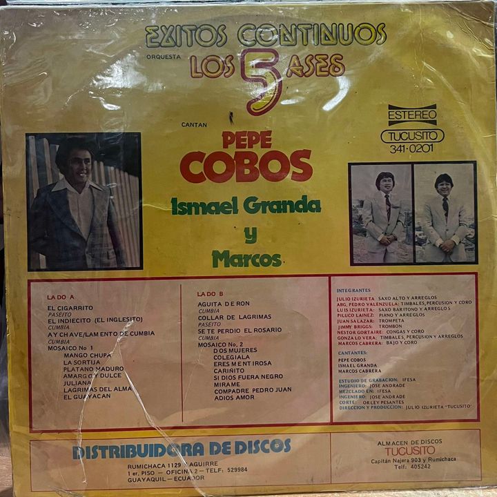 LOS 5 ASES - EXITOS CONTINUOS LP