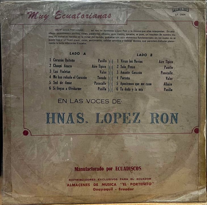 HNAS. LOPEZ RON - MUY ECUATORIANAS LP