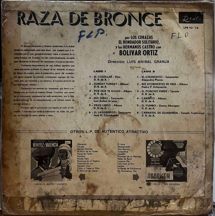 LOS CORAZAS - RAZA DE BRONCE LP
