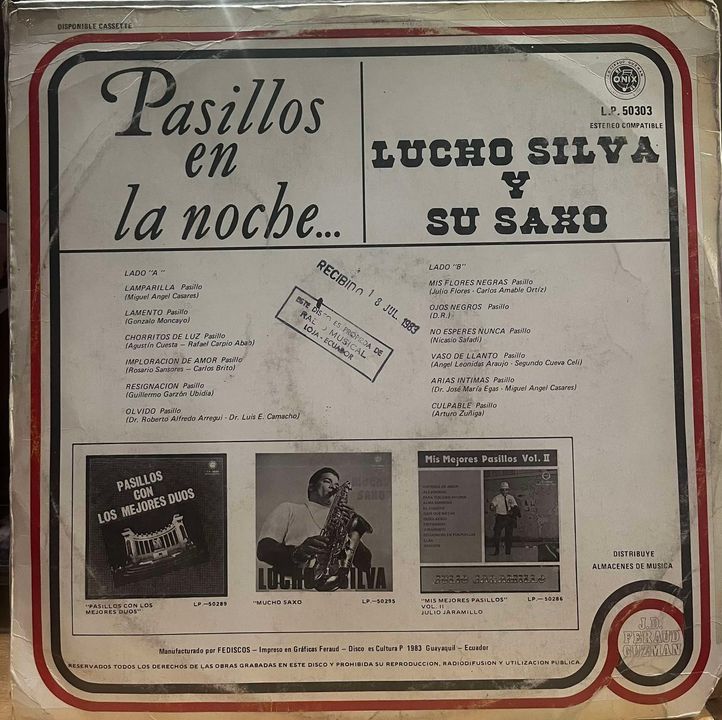LUCHO SILVA - PASILLOS EN LA NOCHE LP