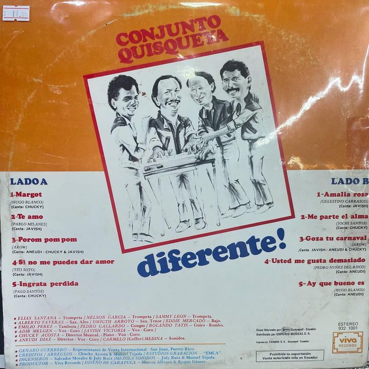 CONJUNTO QUISQUEYA - DIFERENTE! LP