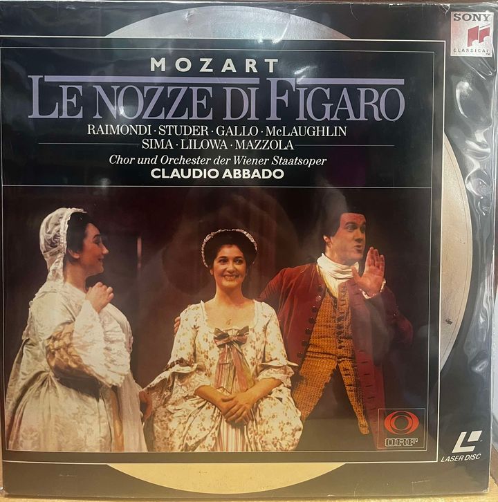 MOZART - LE NOZZE DI FIGARO VIDEO LAZER DOBLE LP