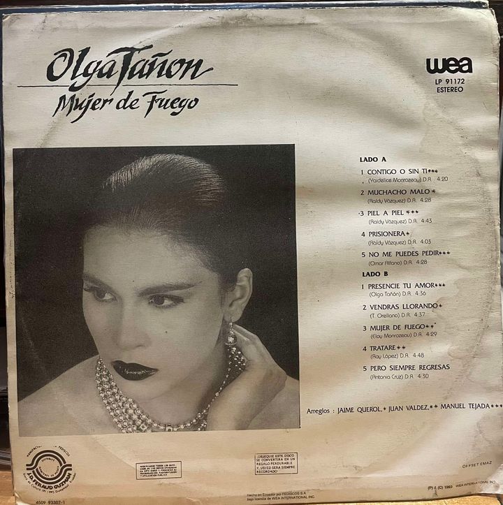 OLGA TAÑON - MUJER DE FUEGO (DE EPOCA)