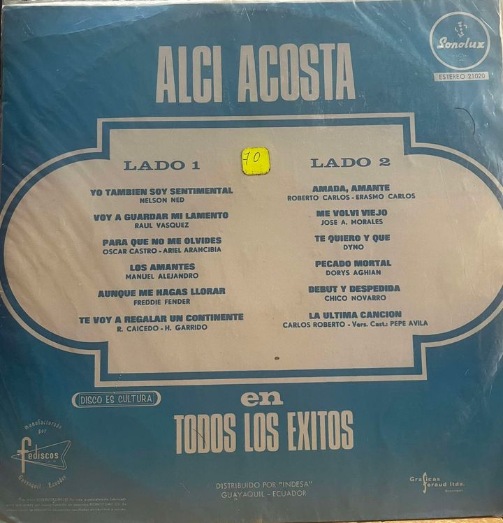 ALCI ACOSTA - TODOS LOS EXITOS LP