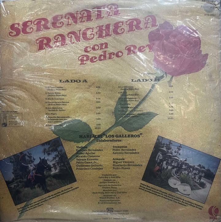 PEDRO VARGAS - SERENATA RANCHERA - 15 EXITOS LP