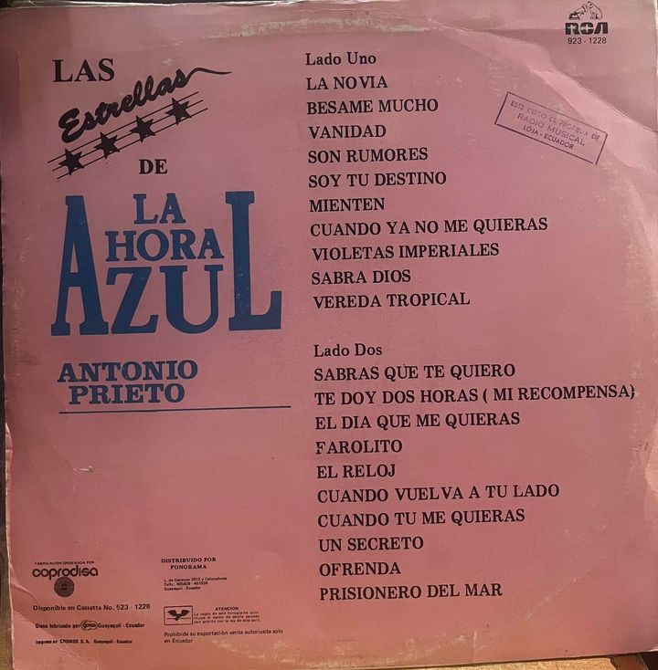 ANTONIO PRIETO - LAS ESTRELLAS DE LA HORA AZUL LP