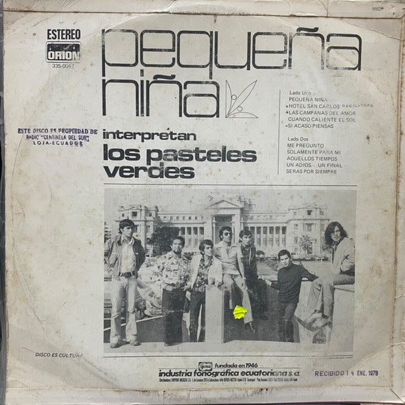 LOS PASTELES VERDES - PEQUEÑA NIÑA LP