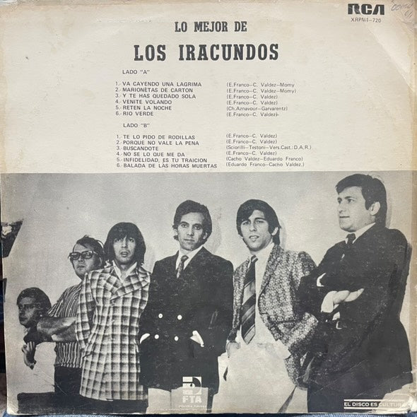 LOS IRACUNDOS - LO MEJOR VOL. II LP (DE EPOCA)