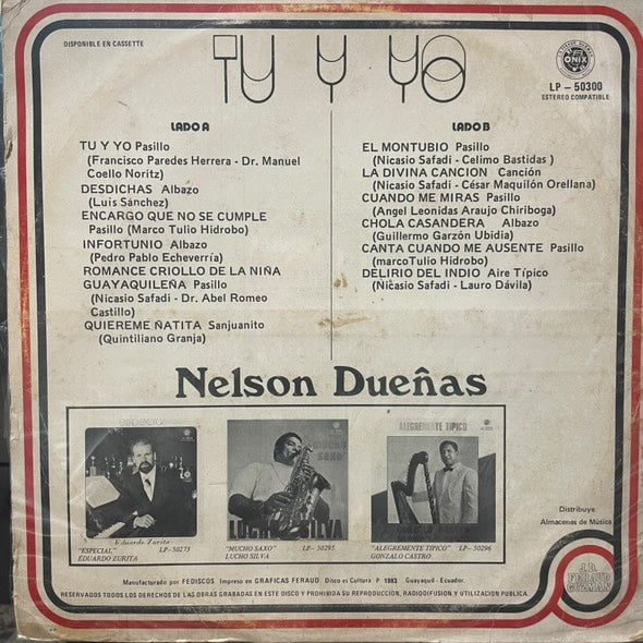 NELSON DUEÑAS - TU Y YO LP (DE EPOCA)