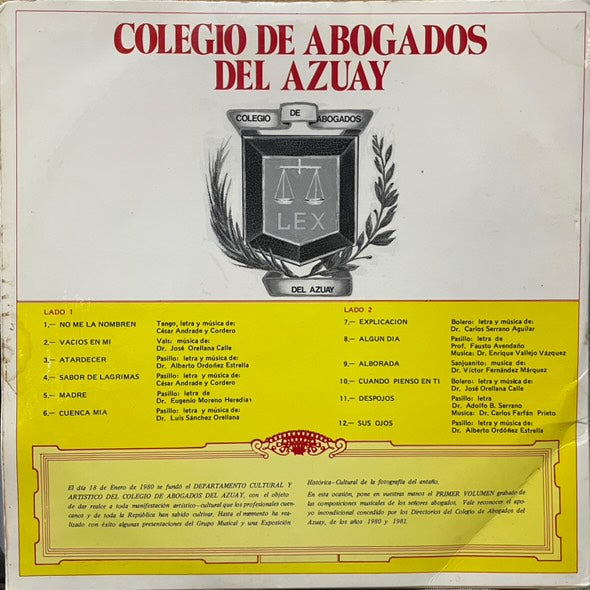 COLEGIO DE ABOGADOS DEL AZUAY LP