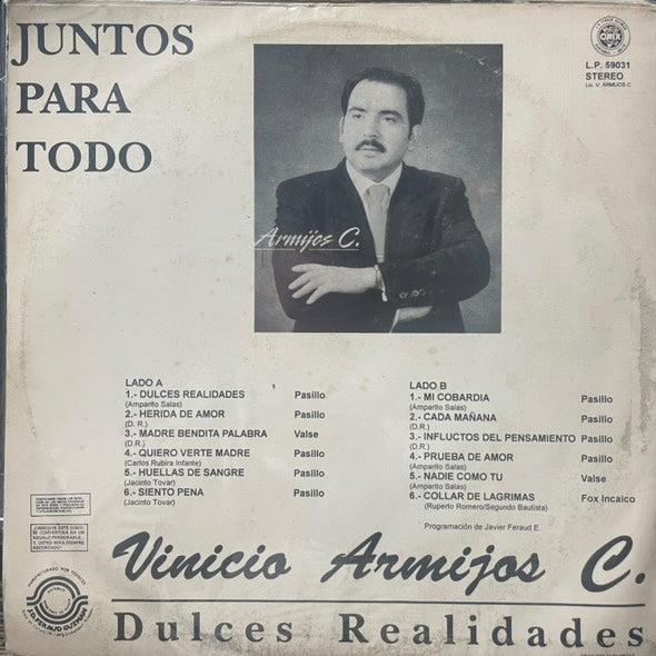 VINICIO ARMIJOS - JUNTOS PARA TODO LP (DE EPOCA)