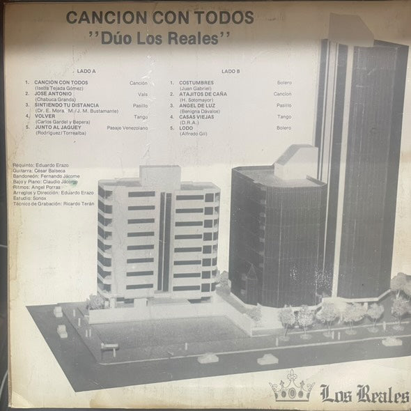 DUO LOS REALES - CANCION CON TODOS LP (DE EPOCA)