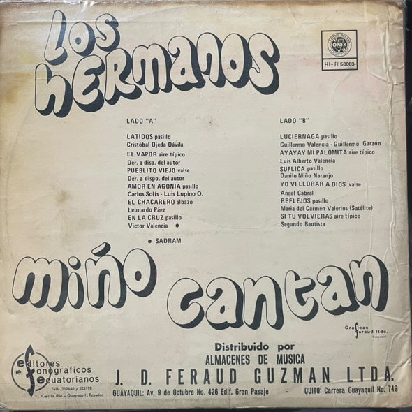 HNOS MIÑO NARANJO - CANTAN LP (DE EPOCA)
