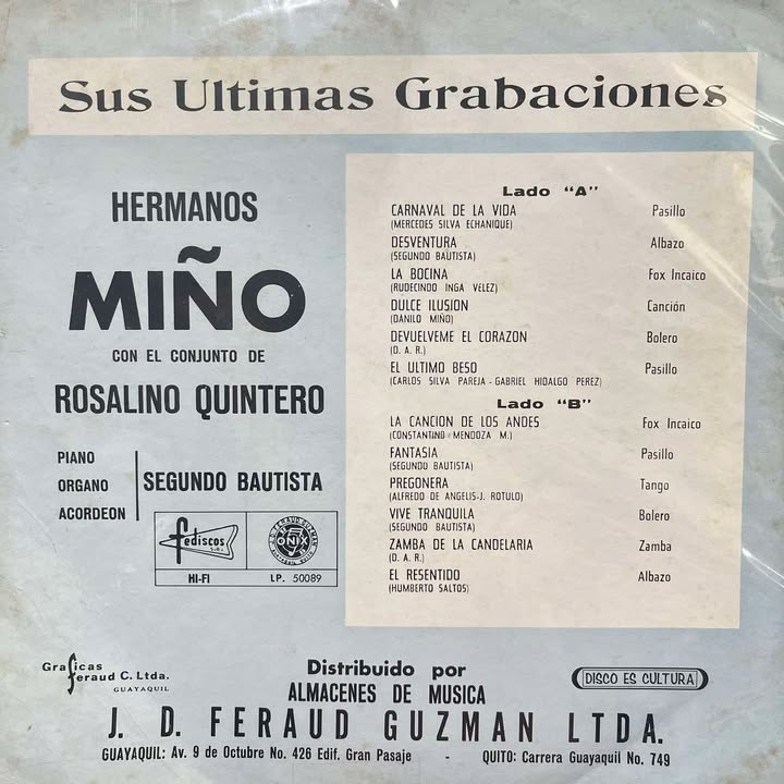 HNOS MIÑO NARANJO - SUS ULTIMAS GRABACIONES LP (DE EPOCA)