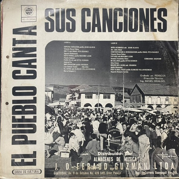 EL PUEBLO CANTA SUS CANCIONES LP (DE EPOCA)