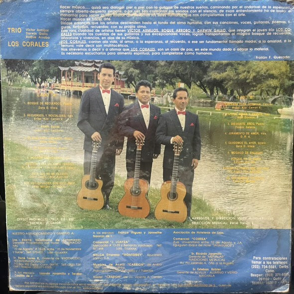 TRIO LOS CORALES - SUS 16 PRIMEROS EXITOS LP (DE EPOCA)