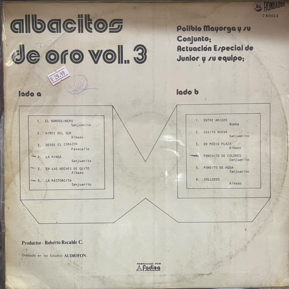POLIBIO MAYORGA - ALBACITOS DE ORO VOL.3 LP