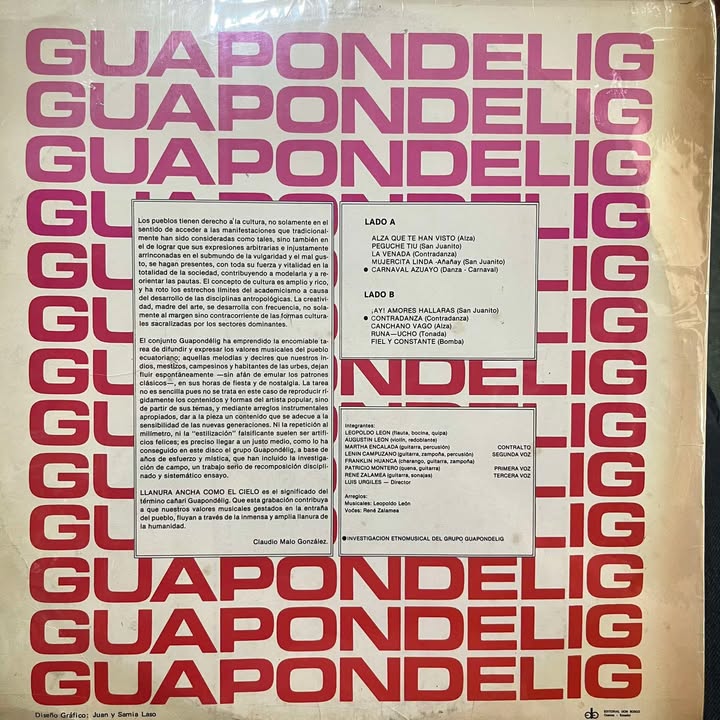 GUAPONDELIG - CONTRADANZA LP (DE EPOCA)