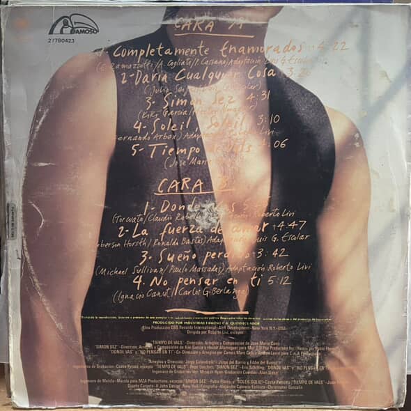 CHAYANNE - TIEMPO DE VALS LP (DE EPOCA)