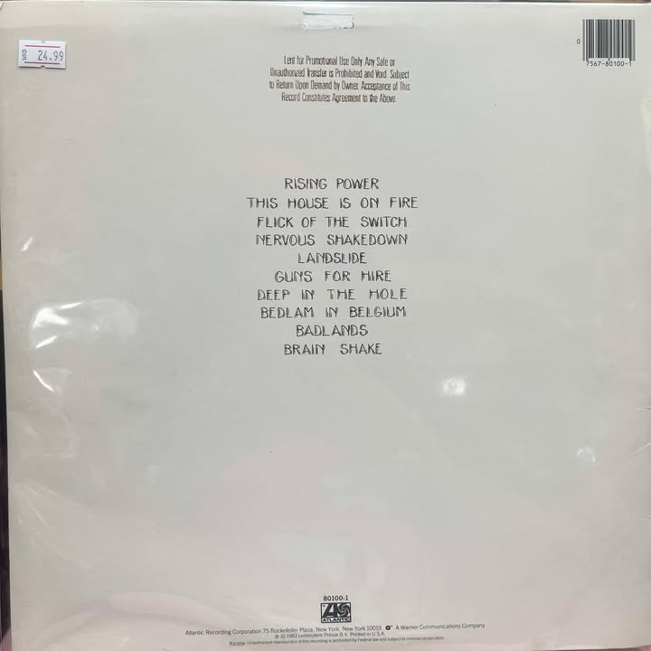 AC/DC - FLICK OF THE SWITCH LP