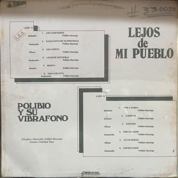 POLIBIO MAYORGA - LEJOS DE MI PUEBLO LP