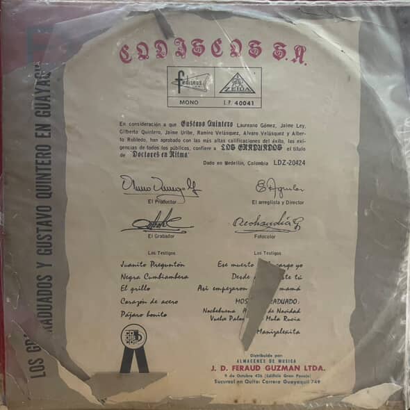LOS GRADUADOS - JUANITO PREGUNTON LP (DE EPOCA)