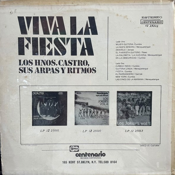 HNOS. CASTRO - VIVA LA FIESTA LP (DE EPOCA)