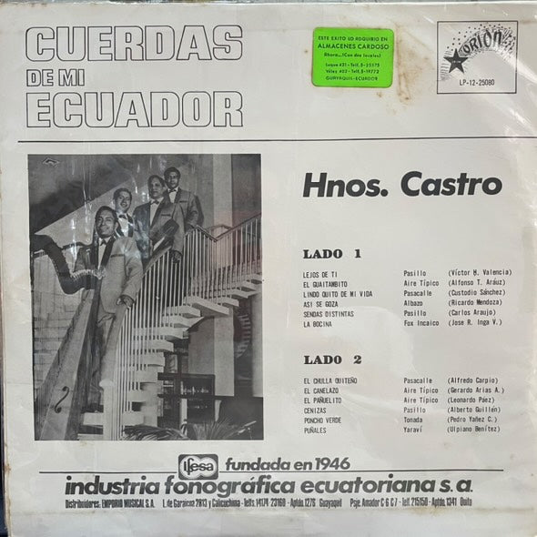 HNOS. CASTRO - CUERDAS DE MI ECUADOR LP (DE EPOCA)
