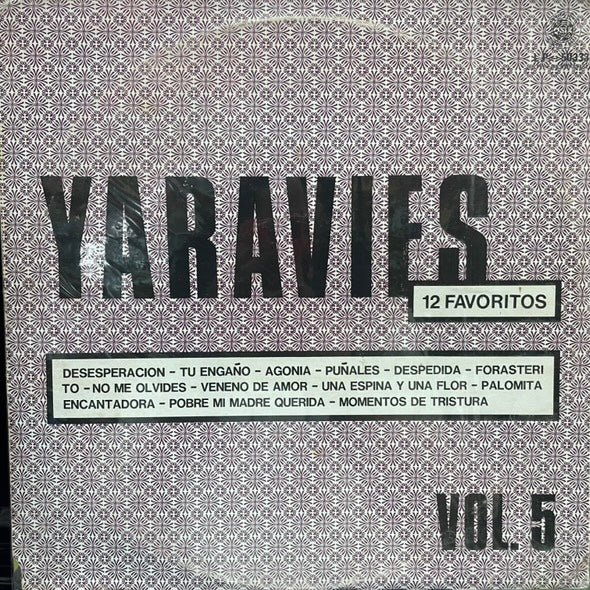 YARAVIES - 12 FAVORITOS VOL. 5 LP (DE EPOCA)