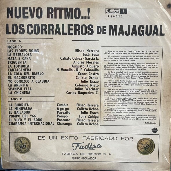 LOS CORRALEROS DE MAJAGUAL - NUEVO RITMO..! LP (DE EPOCA)