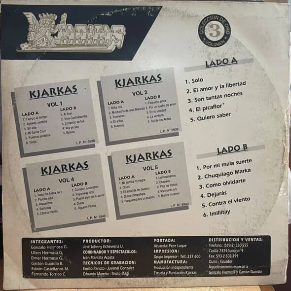 KJARKAS - Y LOS ANDES SEGUIRAN CANTANDO VOLUMEN 3 LP