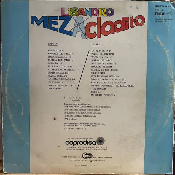 LISANDRO MEZA - MEZCLADITO VOL.2 LP (DE EPOCA)