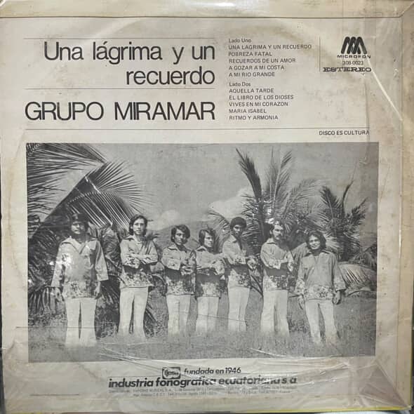 GRUPO MARIMAR - UNA LAGRIMA Y UN RECUERDO LP (DE EPOCA)