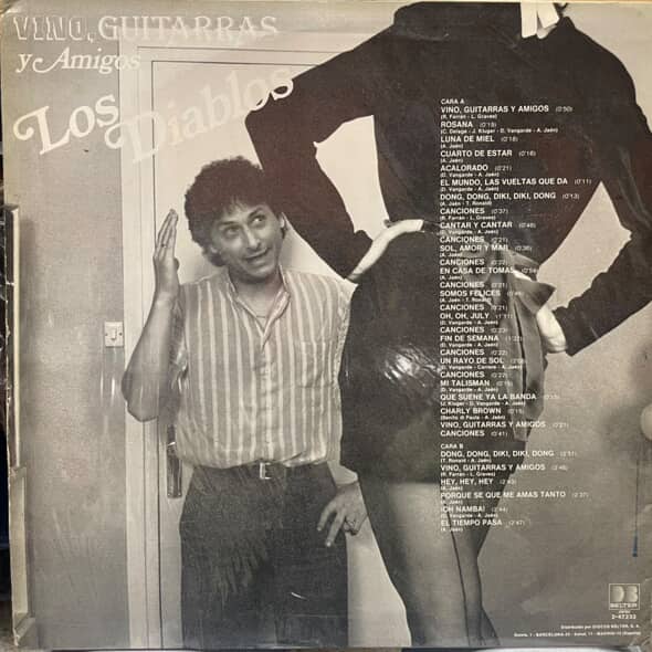 LOS DIABLOS - VINO, GUITARRAS Y AMIGOS LP (DE EPOCA)