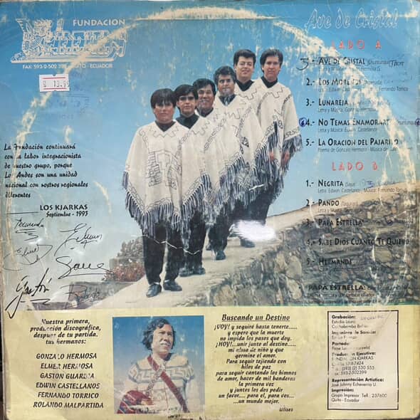KJARKAS - PARA ECUADOR INTEGRANDO LOS PAISES ANDINOS LP (DE EPOCA)