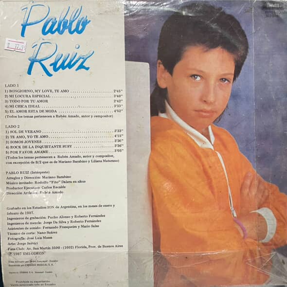 PABLO RUIZ - PABLO RUIZ LP (DE EPOCA)