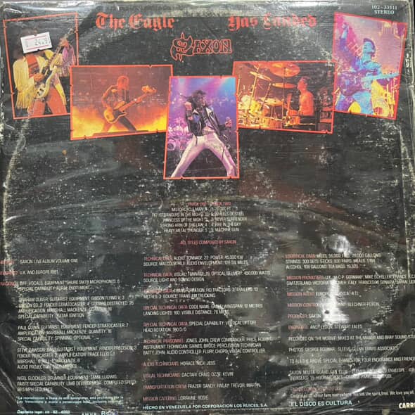 SAXON - THE EAGLE HAS LANDED LP (DE EPOCA)