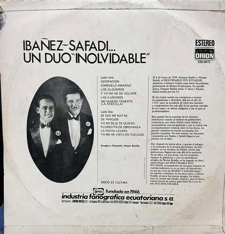 IBAÑEZ-SAFADI - DUO INOLVIDABLE LP