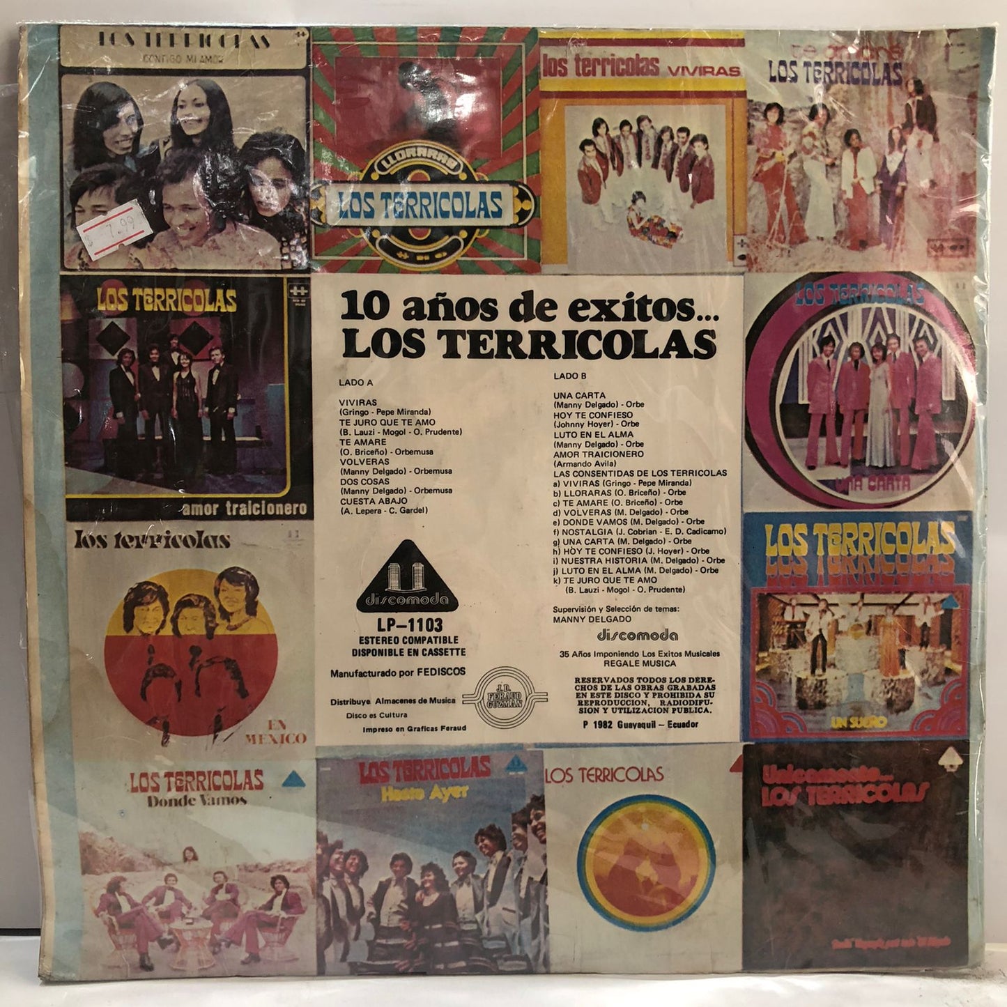 LOS TERRICOLAS - 10 AÑOS DE EXITOS... LP