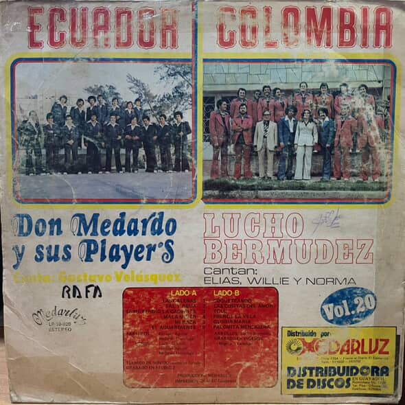 DON MEDARDO Y SUS PLAYERS - ECUADOR COLOMBIA VOL.20 LP (DE EPOCA)